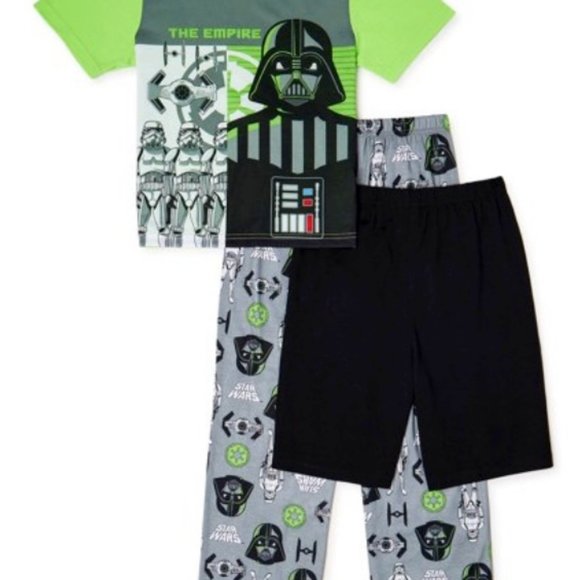 NWT 8 star wars empire strikes back darth vader pajamas birthday spring easter - Picture 1 of 4